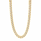 flat cubano mens necklace