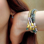 my tiny tiny clover earrings