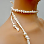 bridal pearl choker