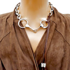 horsebit chain necklace