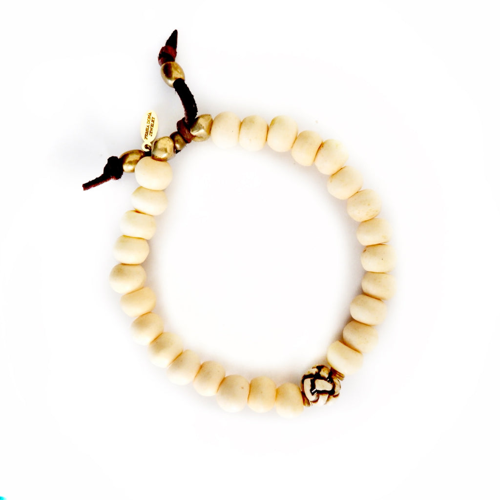 knot meets tibetan bone bracelet