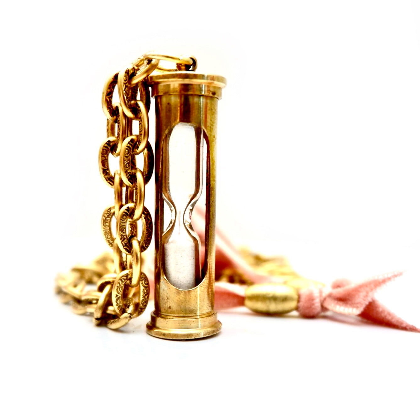 my vintage hourglass pendant necklace