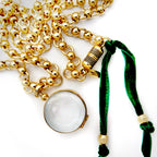round vintage locket necklace