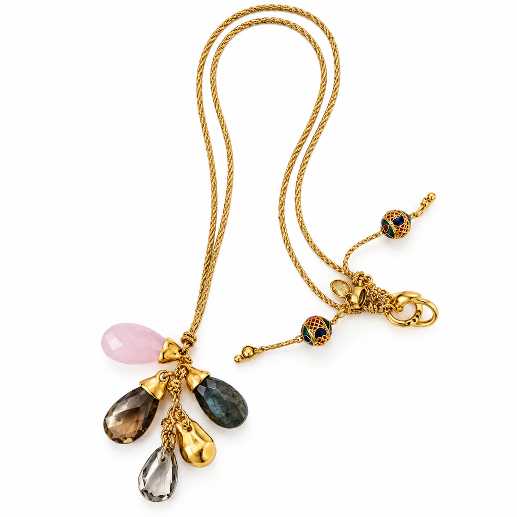 gems on a string necklace