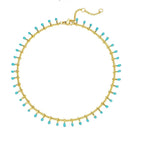 tulum turquoise anklet