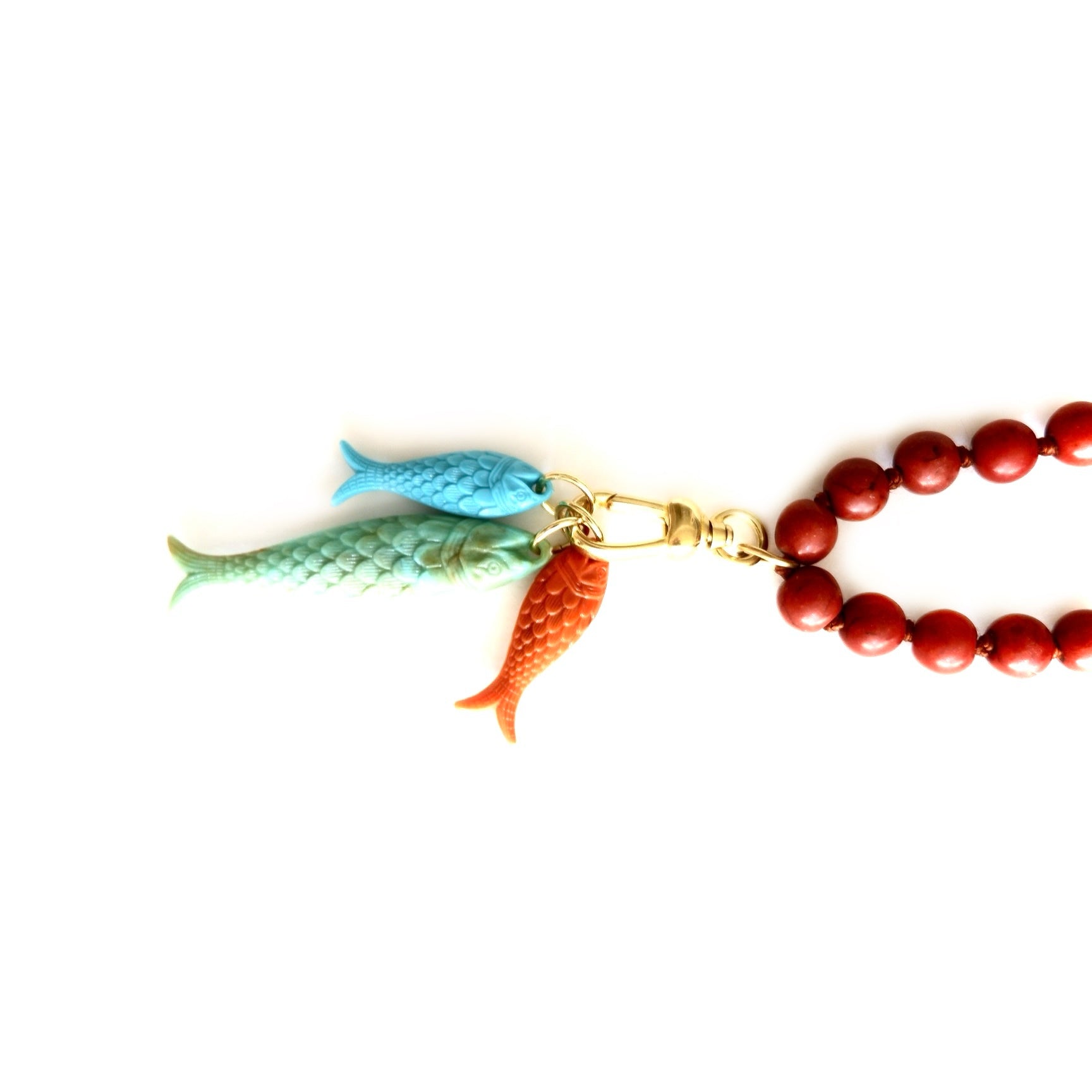 three fish necklace