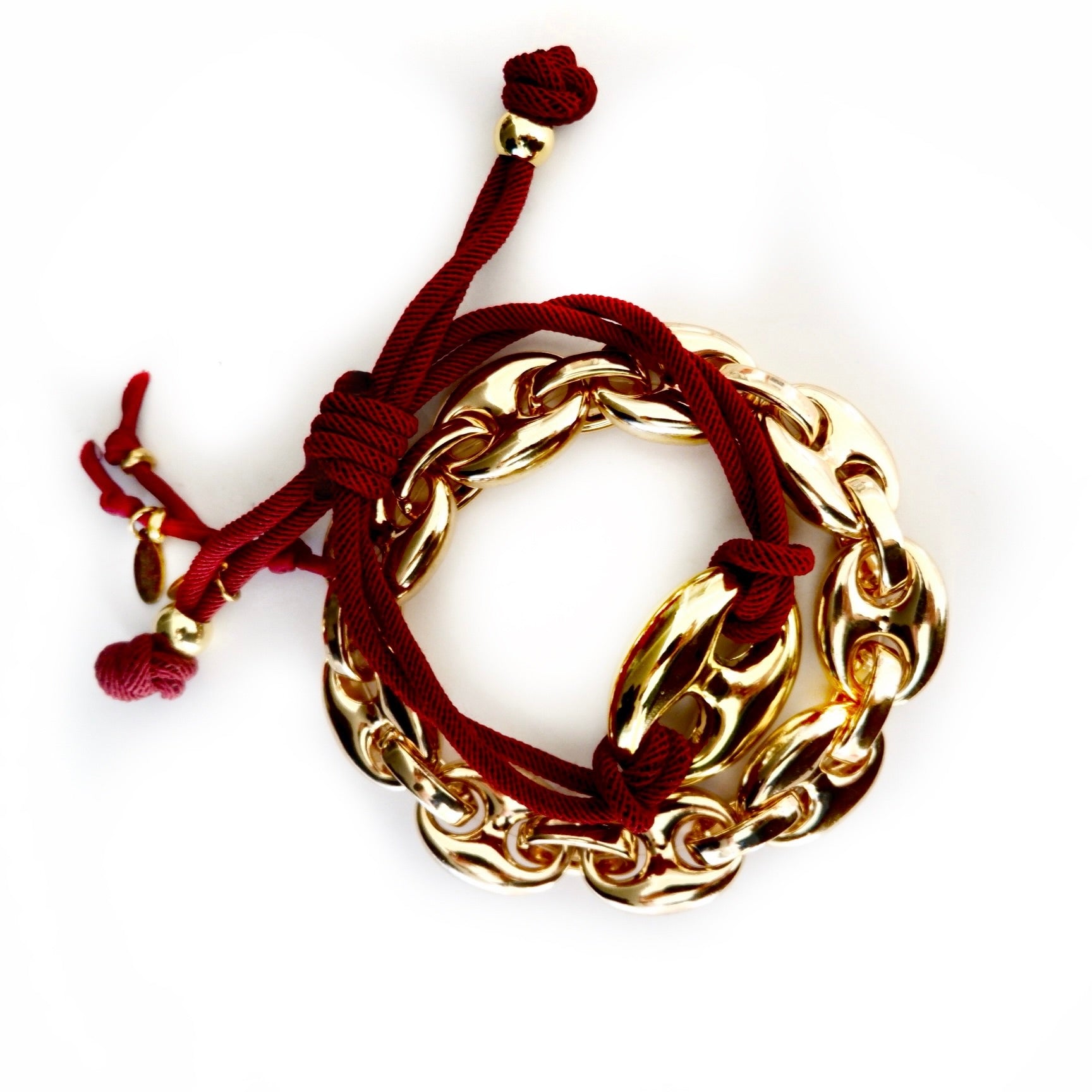 giant bubble mariner cord bracelet