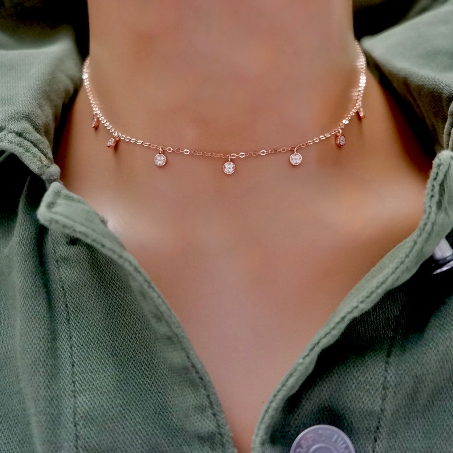 dainty dots necklace