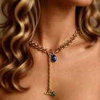 vintage chains and charms necklace