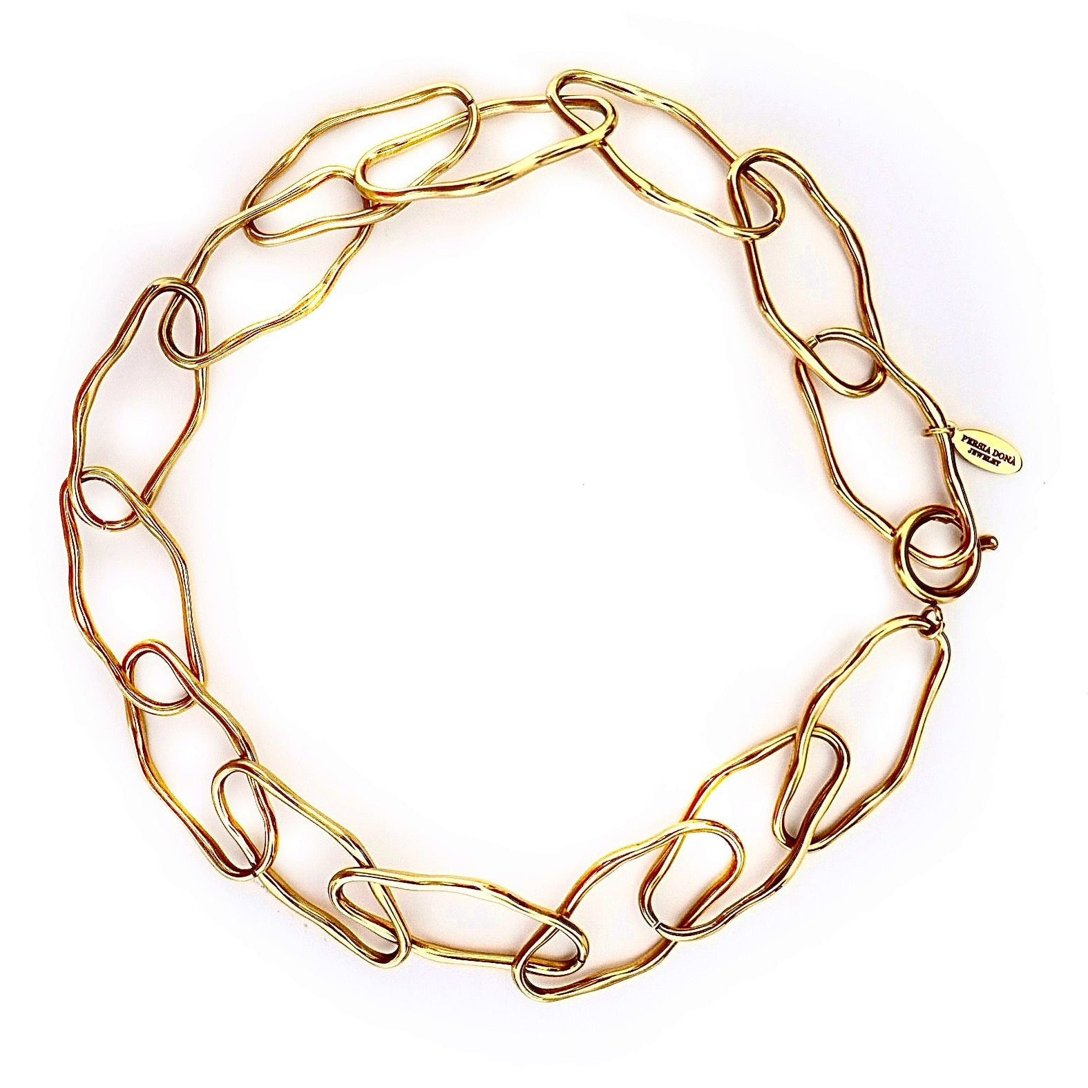 my uneven gold chain necklace