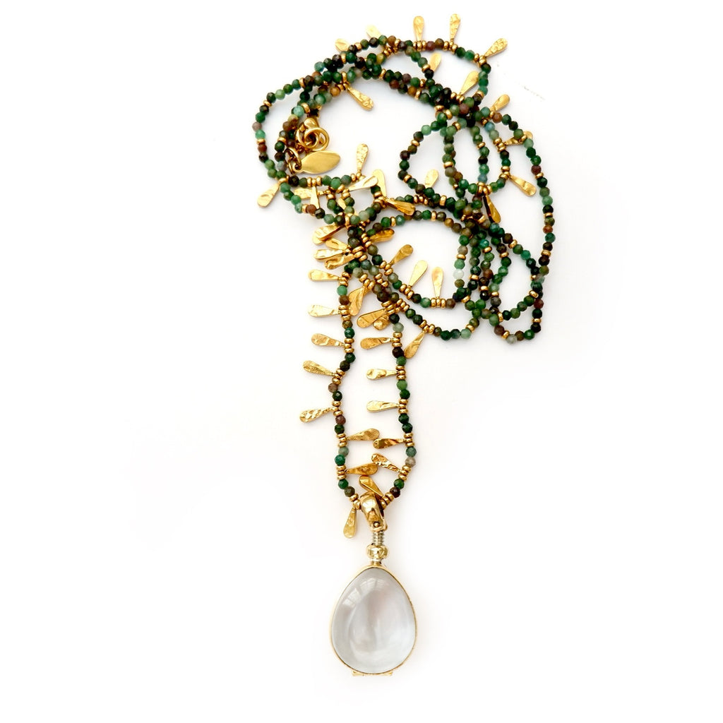 teardrop locket pendant necklace