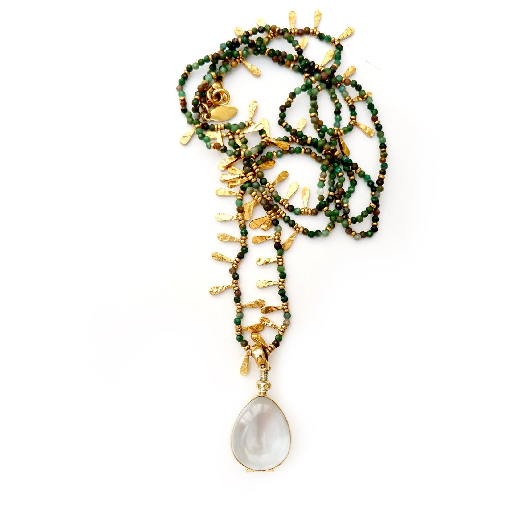teardrop locket pendant necklace