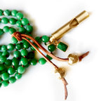 whistle green gemstone necklace