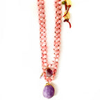 pink & amethyst dream necklace