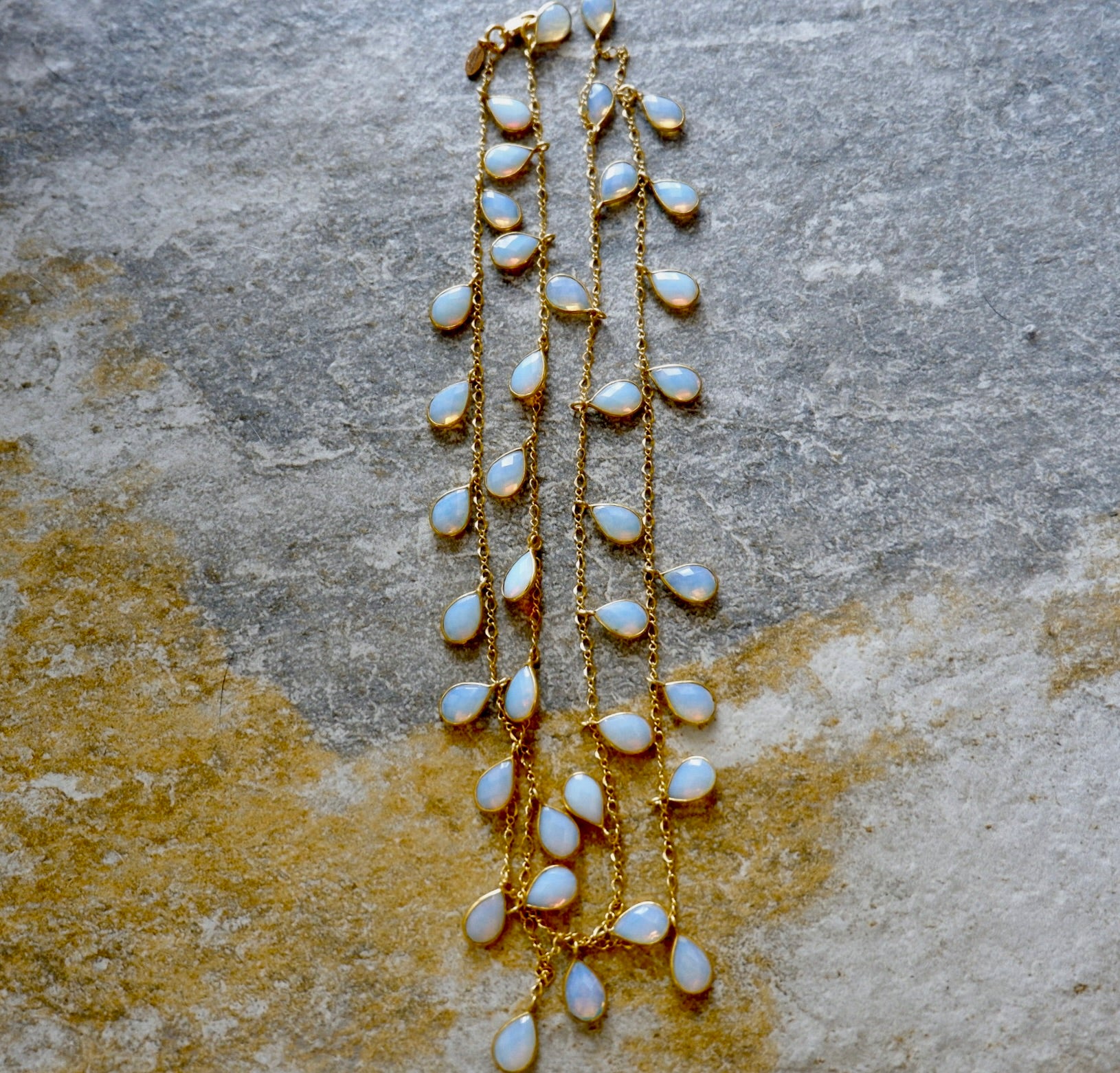 opal drops necklace