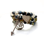 brilliant pave diamond love set bracelets