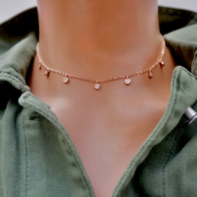 dainty dots necklace