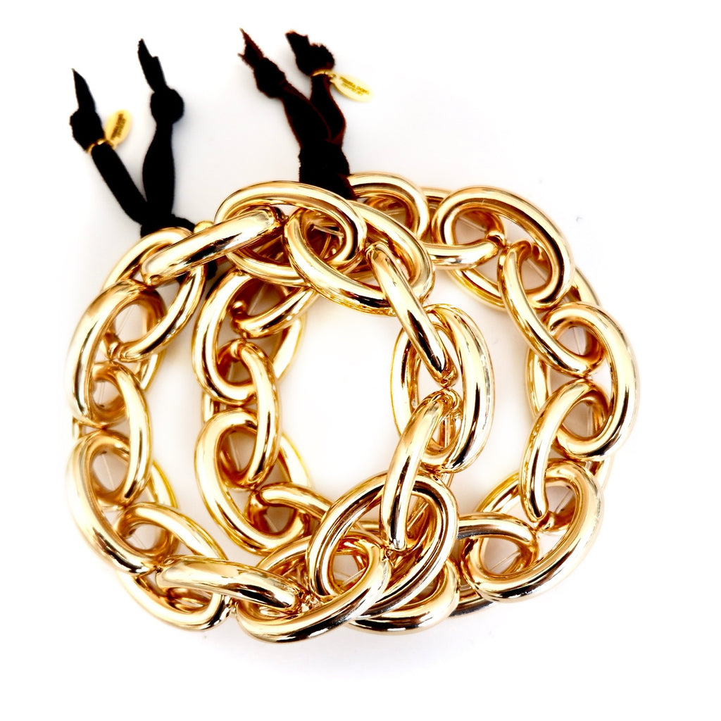 chunky oval link chain bracelet