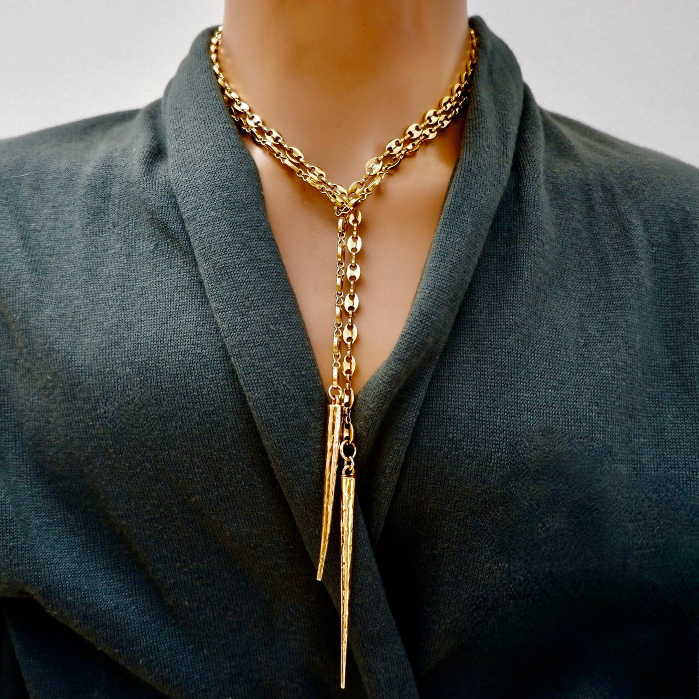 mariner link spikes necklace