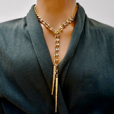 mariner link spikes necklace
