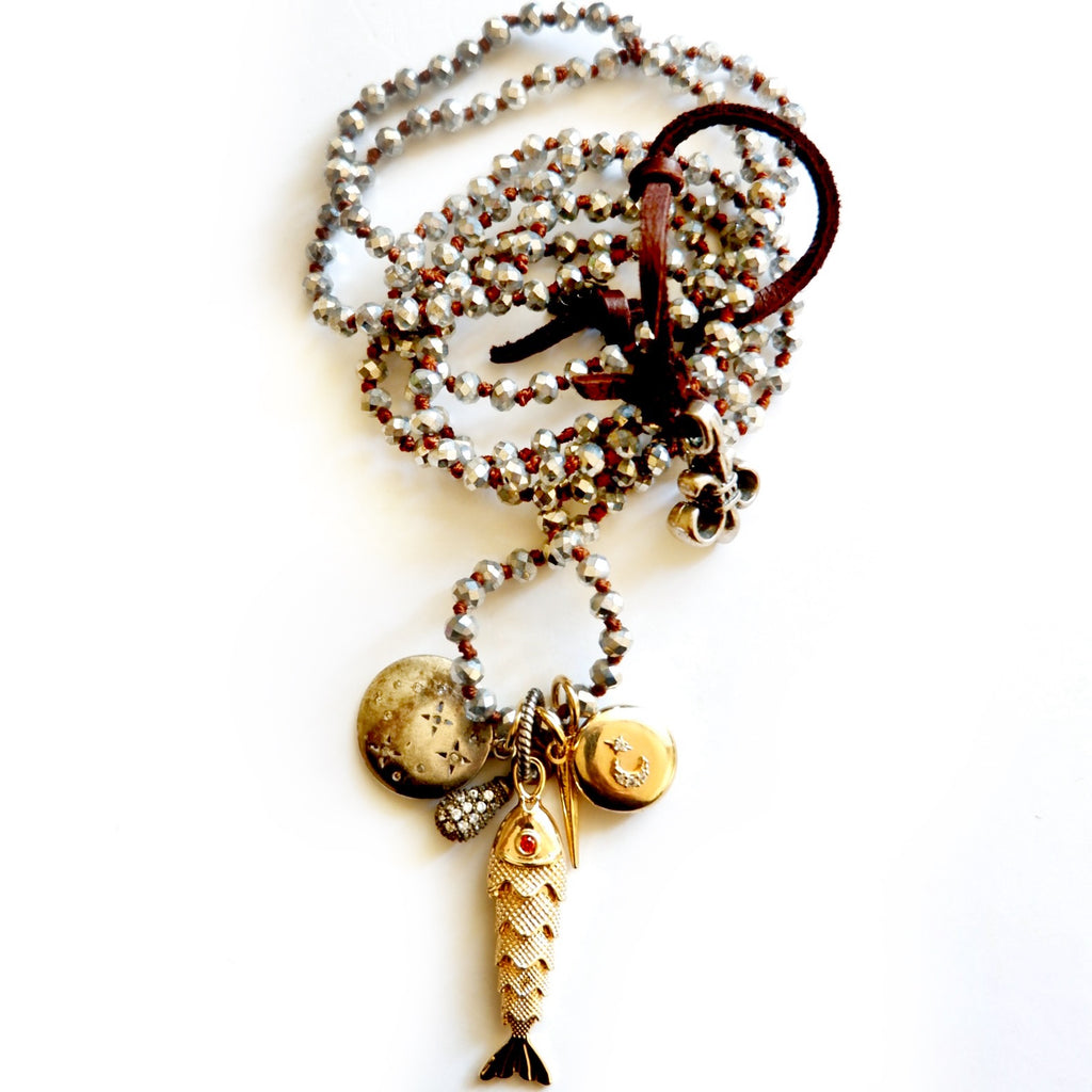 vintage charm pack necklace