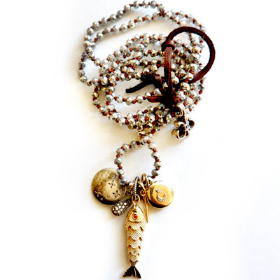 vintage charm pack necklace
