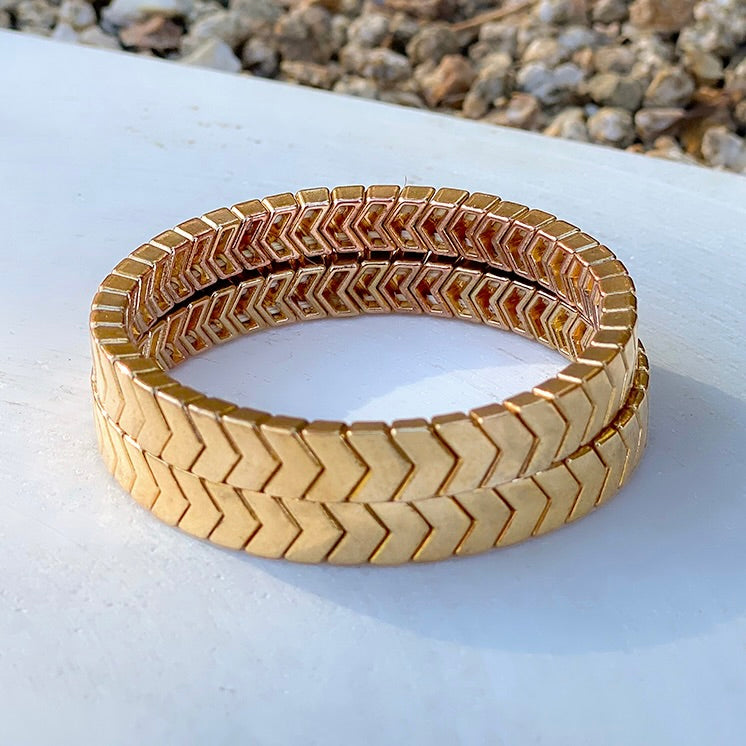 chevron stretch bracelet