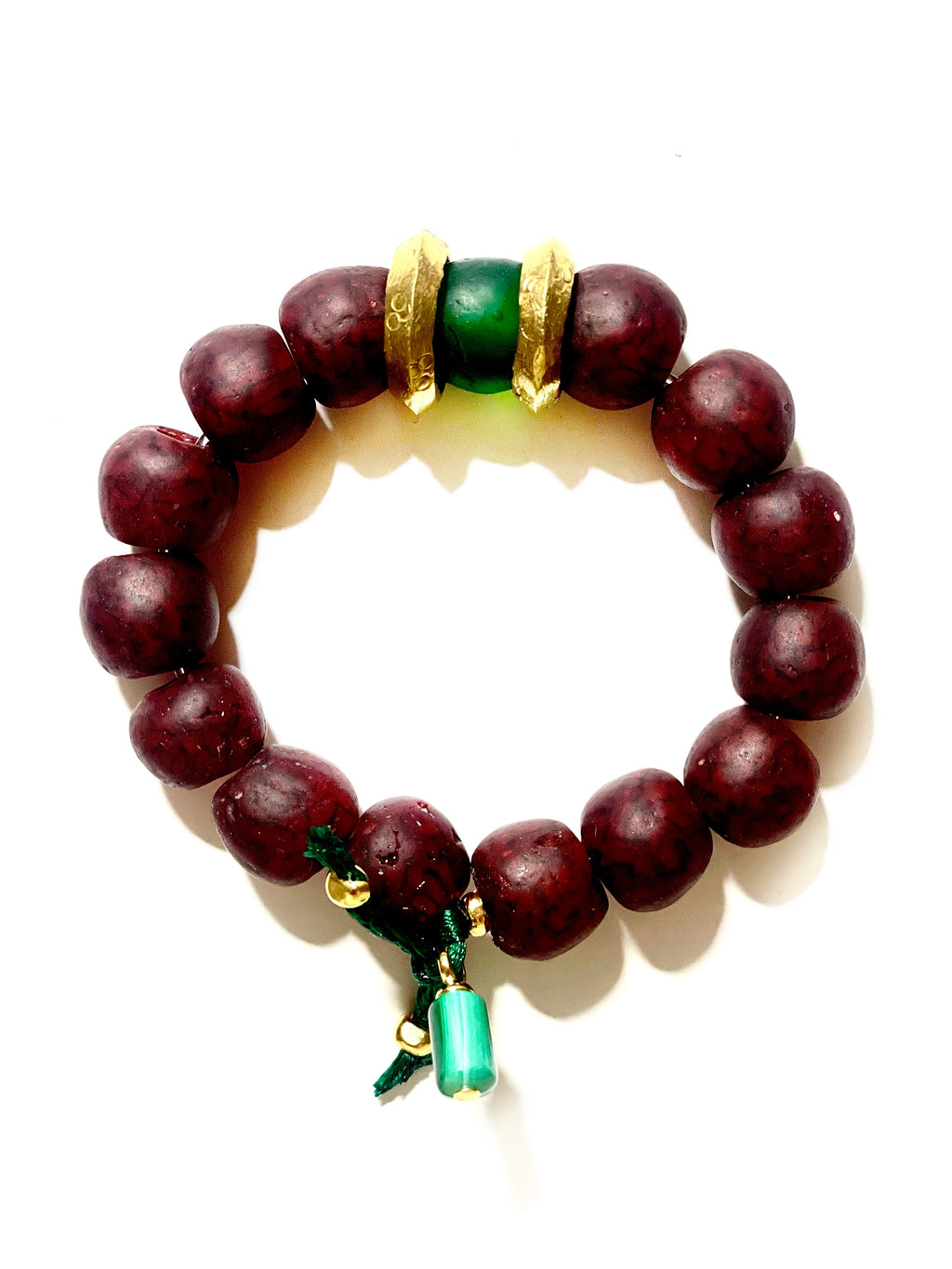 ruby vintage glass bracelet