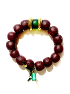 ruby vintage glass bracelet