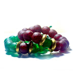 emerald vintage glass bracelet