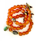 amber glass bracelet