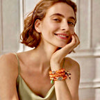 amber glass bracelet