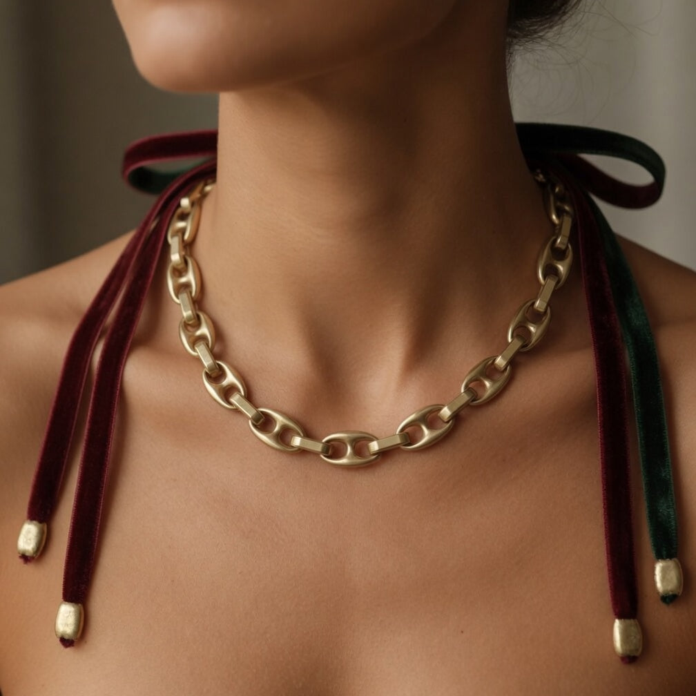 chunky mariner link chain necklace