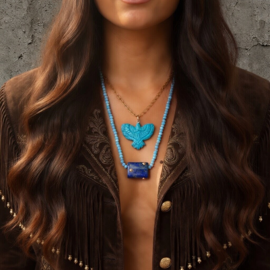 turquoise x Lapis necklace