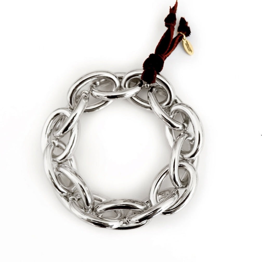 chunky oval link chain bracelet