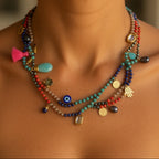 casablanca gemstone necklace
