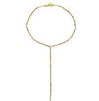 sparkly lariat necklace