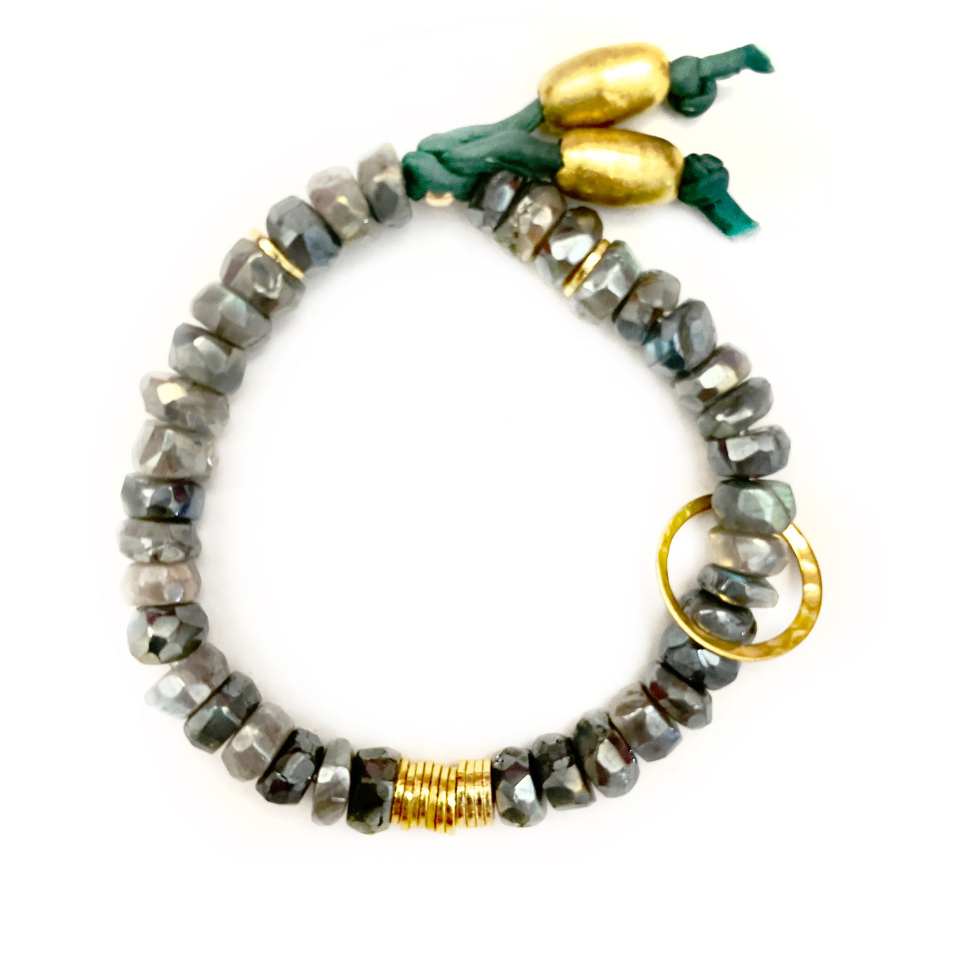 mystic labradorite twin set bracelet