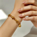 chic large spikes bracelet