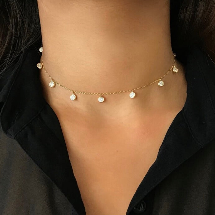 dainty dots necklace