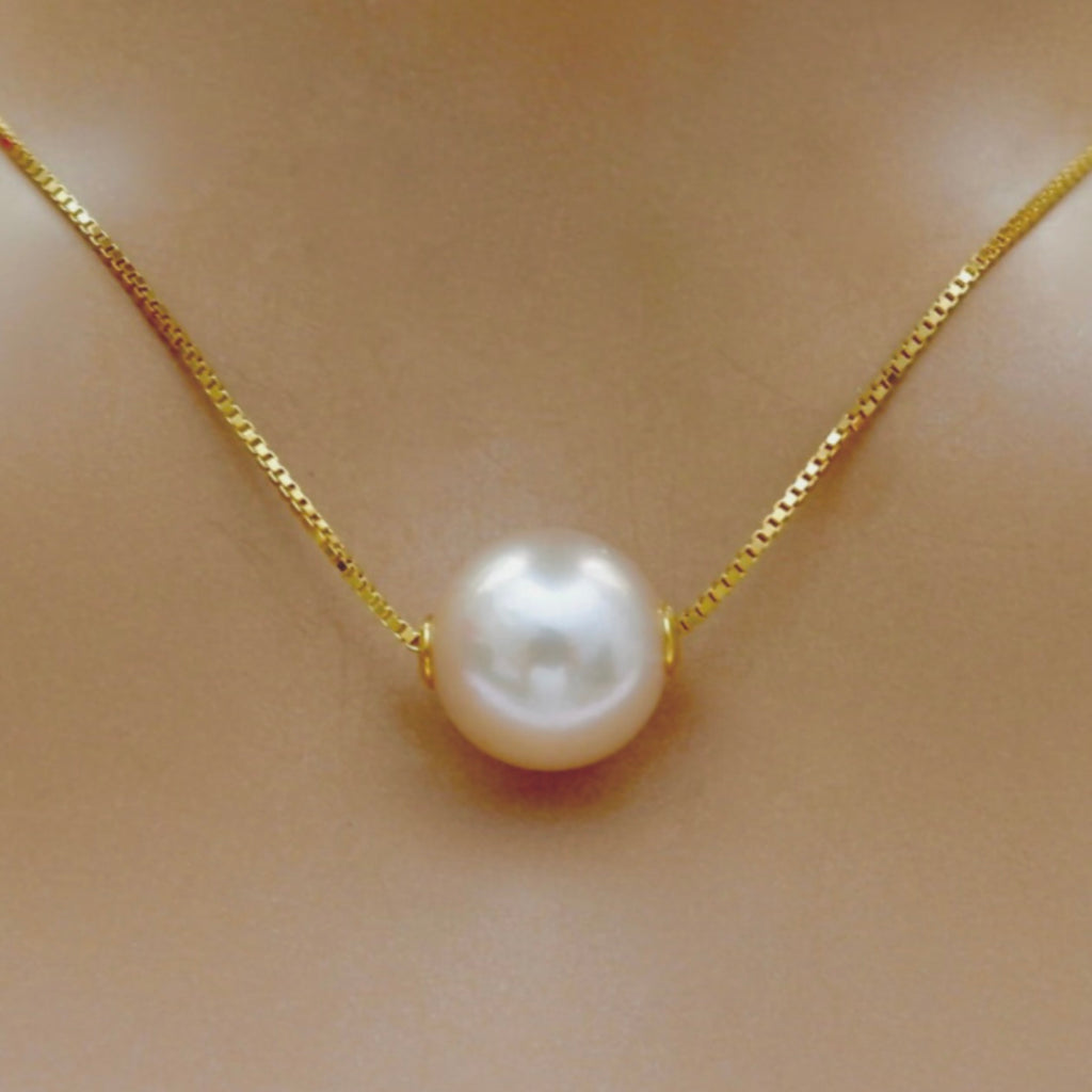 my floater pearl necklace