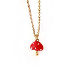 my miniature mushroom necklace