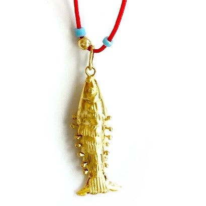 my lucky gold  fish necklace