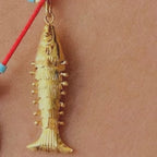 my lucky gold  fish necklace