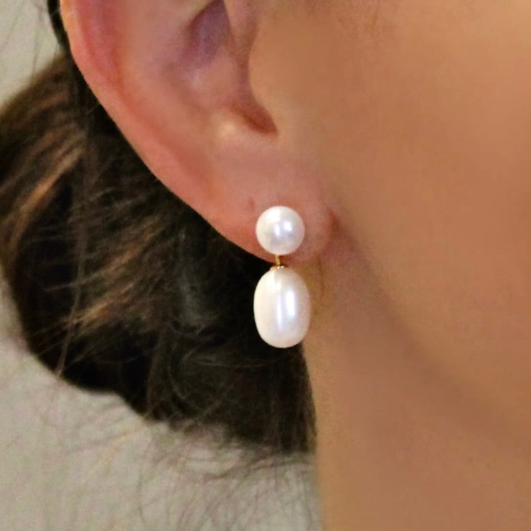 my sweet drop pearl earrings