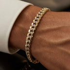 flat cubano mens bracelet