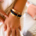 black enamel bracelet
