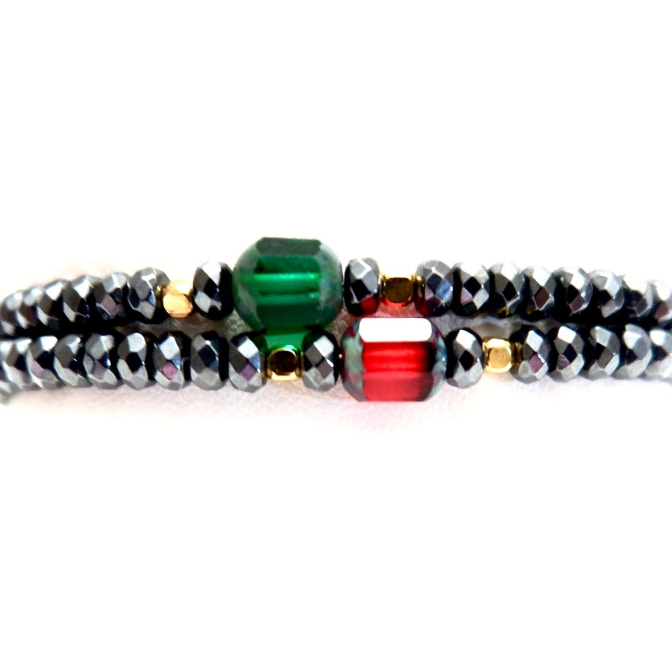 pyrite twin set bracelets