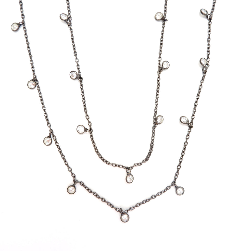 crystal drops necklace