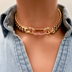 stylish cuban choker necklace